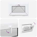 Basement Window RISOR 60x40 cm Tilt 2 Glazing White