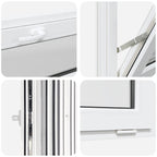 Basement Window RISOR 60x40 cm Tilt 2 Glazing White