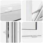 Basement Window RISOR 80x40 cm Tilt 2 Glazing White