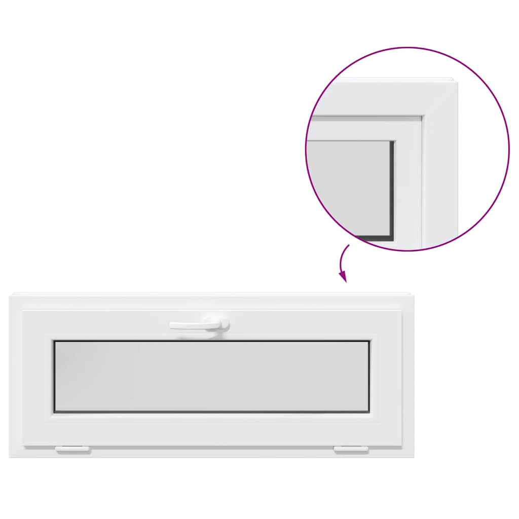 Basement Window RISOR 110x40 cm Tilt 2 Glazing White