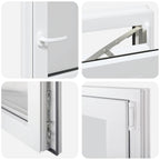 Basement Window "RISOR" 50x50 cm Tilt&Turn DIN Right White