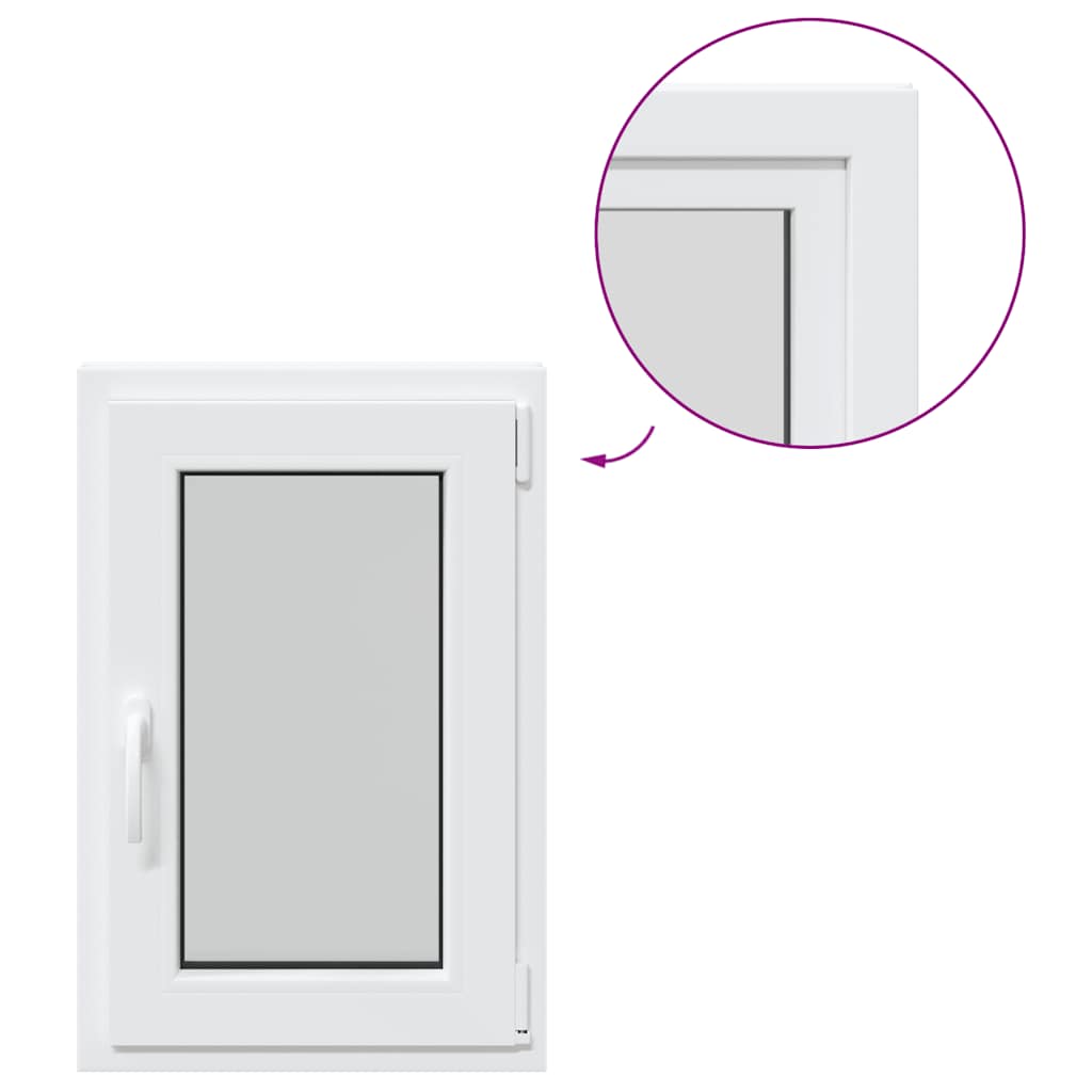 Basement Window "RISOR" 50x75 cm Tilt&Turn DIN Right White