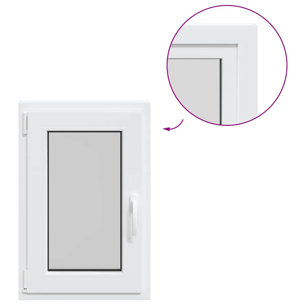 Basement Window "RISOR" 50x75 cm Tilt&Turn DIN Left White