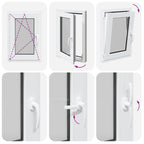 Basement Window "RISOR" 50x75 cm Tilt&Turn DIN Left White