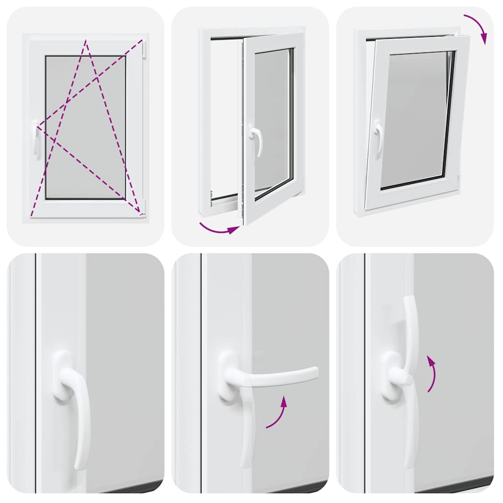 Basement Window "RISOR" 60x80 cm Tilt&Turn DIN Right White
