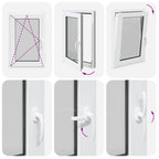 Basement Window "RISOR" 60x80 cm Tilt&Turn DIN Left White