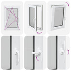 Basement Window "RISOR" 60x90 cm Tilt&Turn DIN Left White