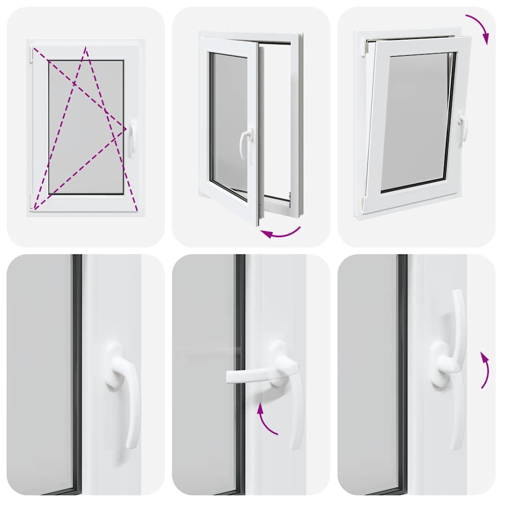 Basement Window "RISOR" 60x90 cm Tilt&Turn DIN Left White