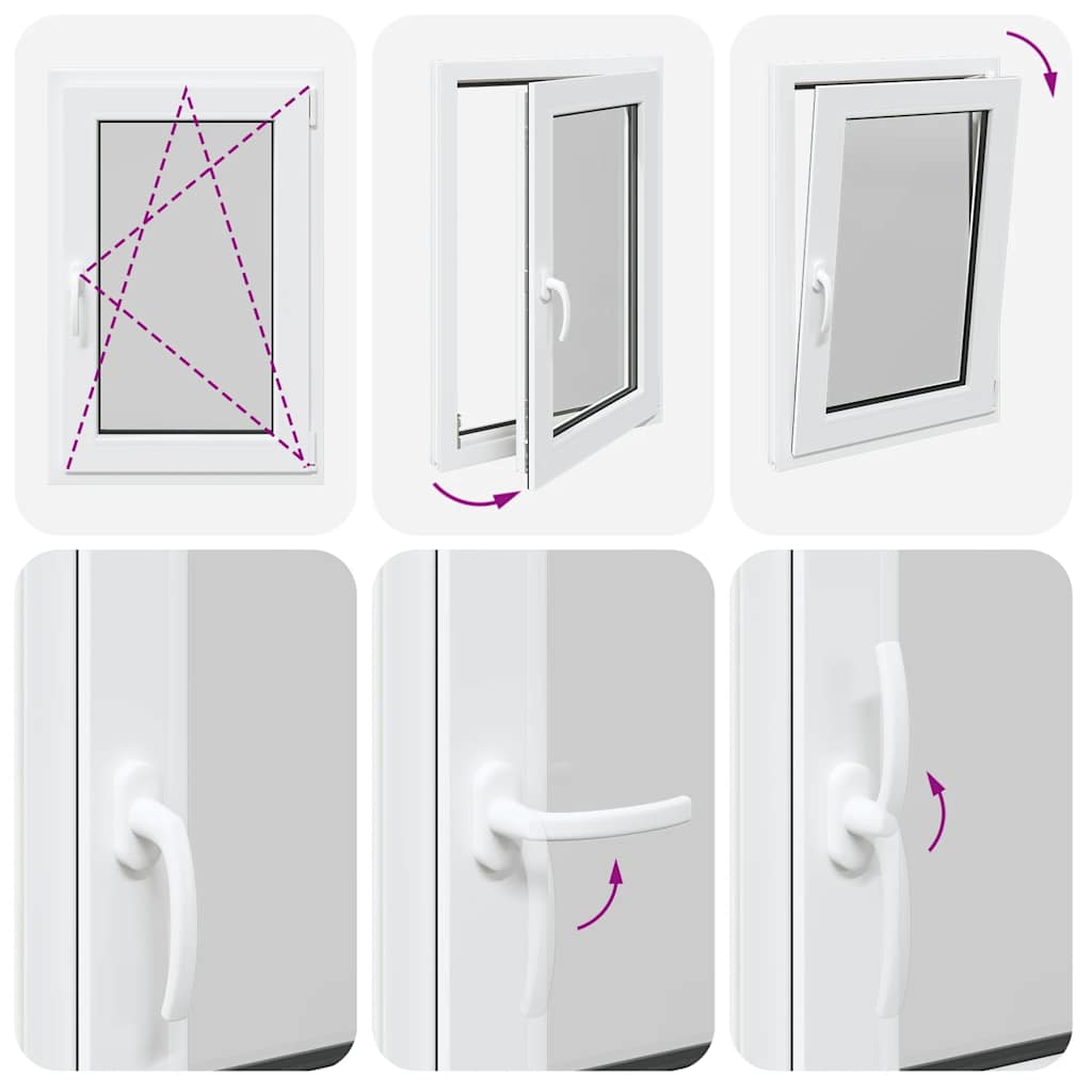 Basement Window "RISOR" 60x100 cm Tilt&Turn DIN Right White