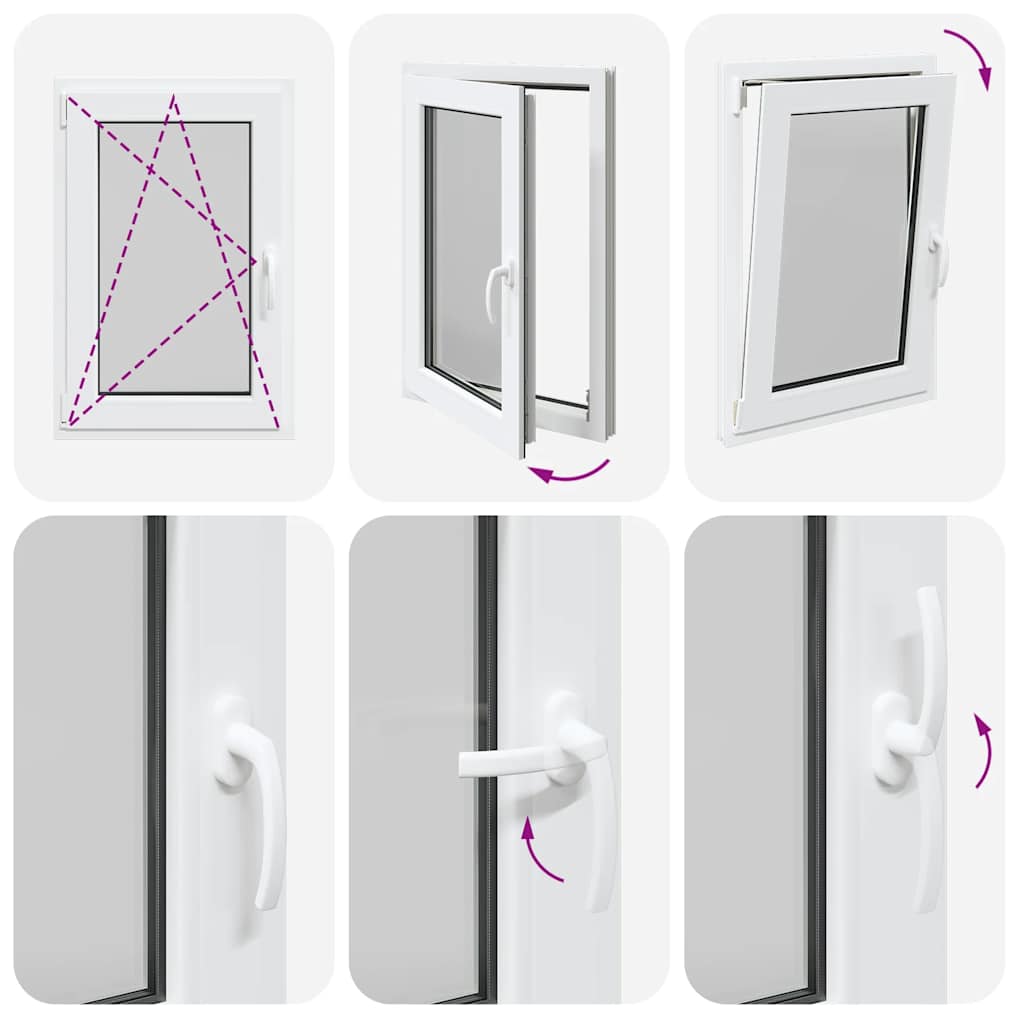 Basement Window "RISOR" 60x100 cm Tilt&Turn DIN Left White