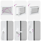 Basement Window "RISOR" 80x50 cm Tilt&Turn DIN Right White