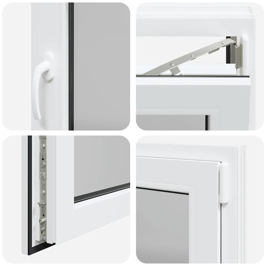 Basement Window "RISOR" 80x50 cm Tilt&Turn DIN Right White