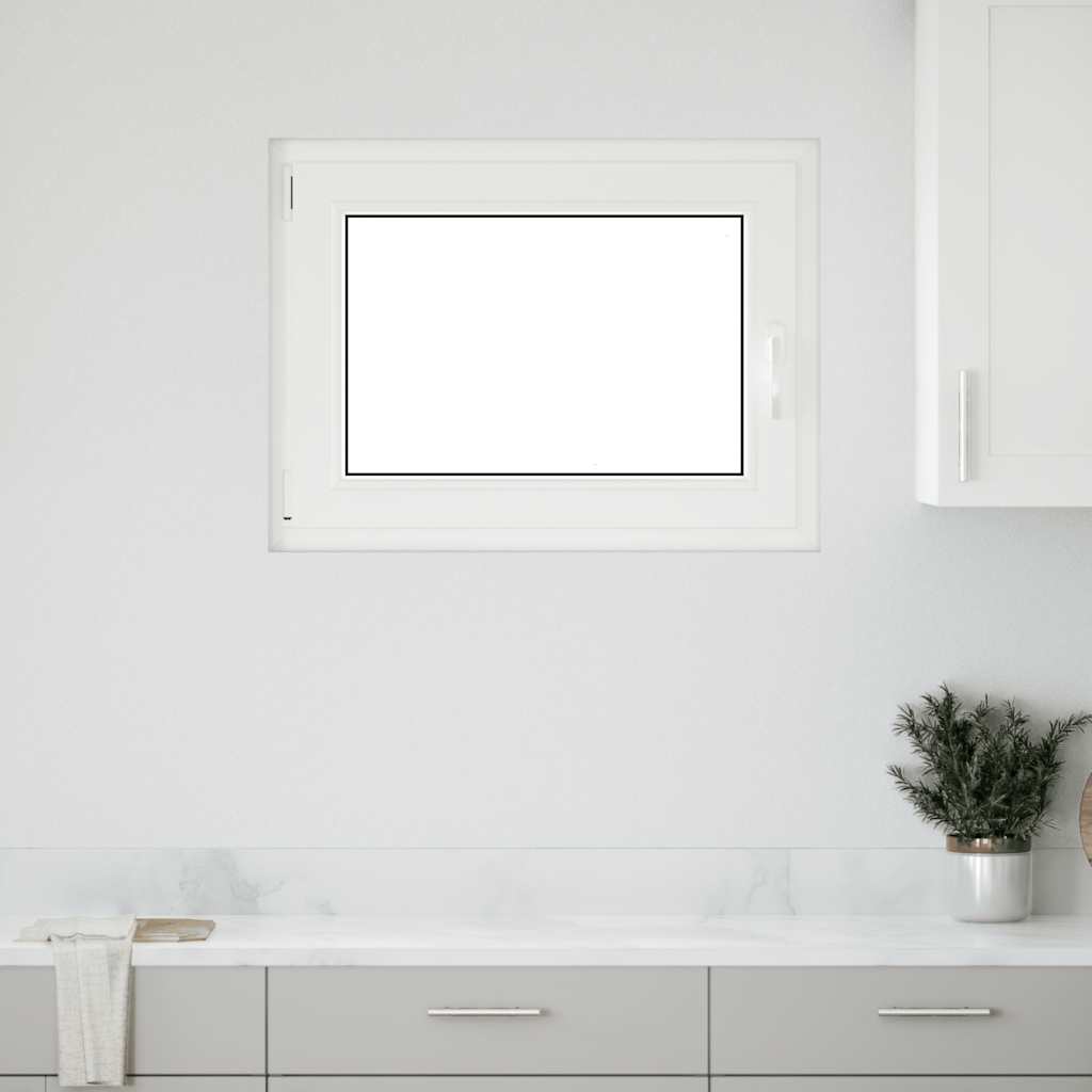 Basement Window "RISOR" 80x50 cm Tilt&Turn DIN Left White