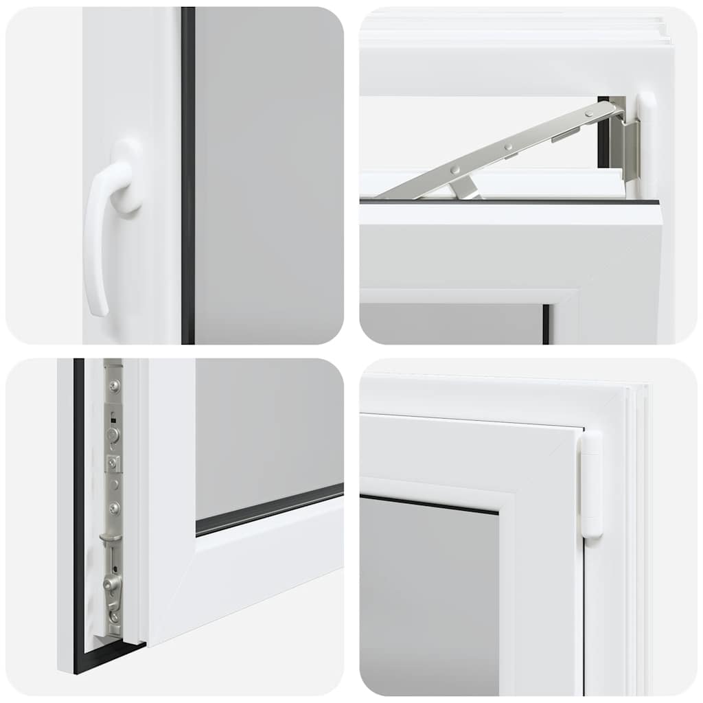 Basement Window RISOR 80x60 cm Tilt&Turn DIN Right White