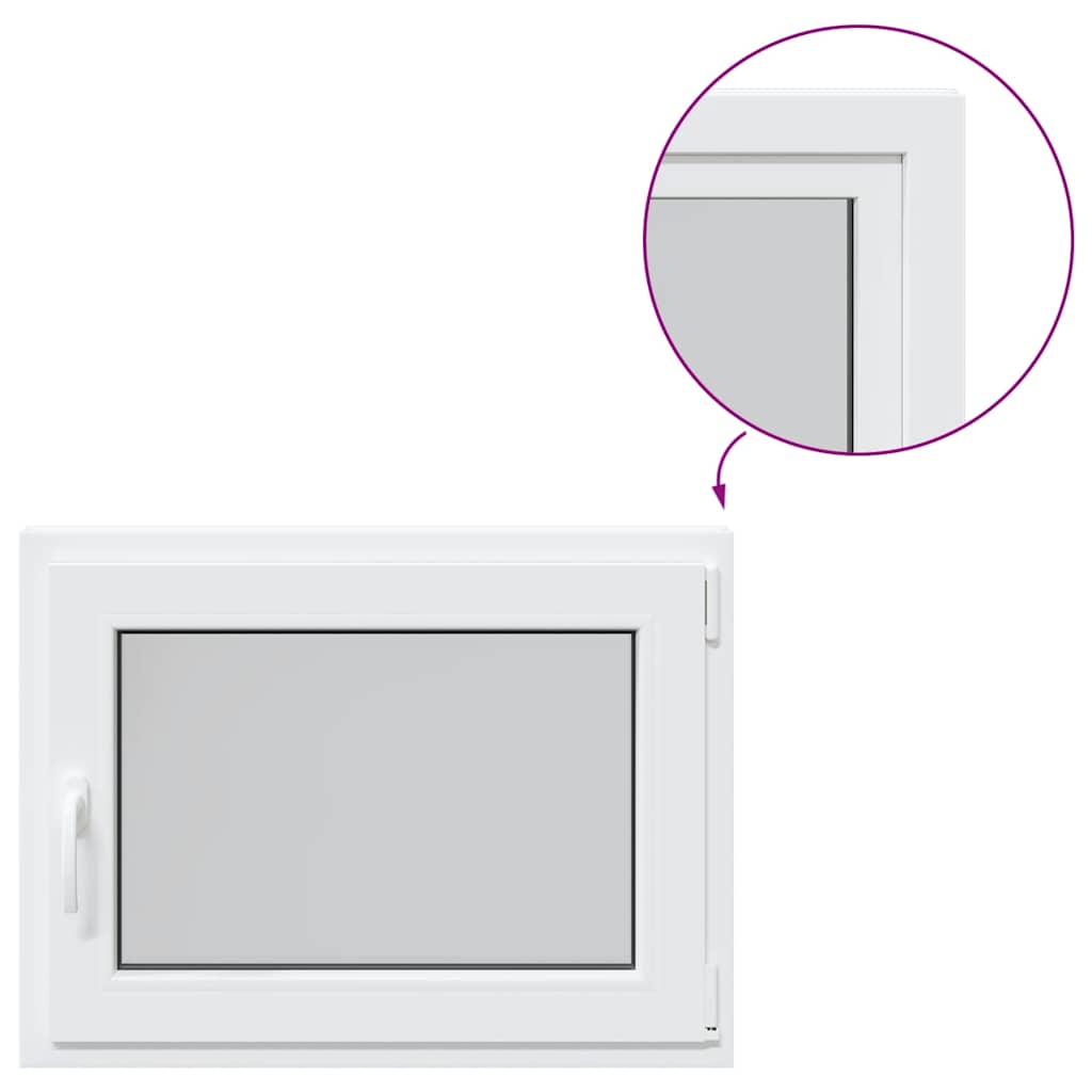 Basement Window "RISOR" 80x70 cm Tilt&Turn DIN Right White