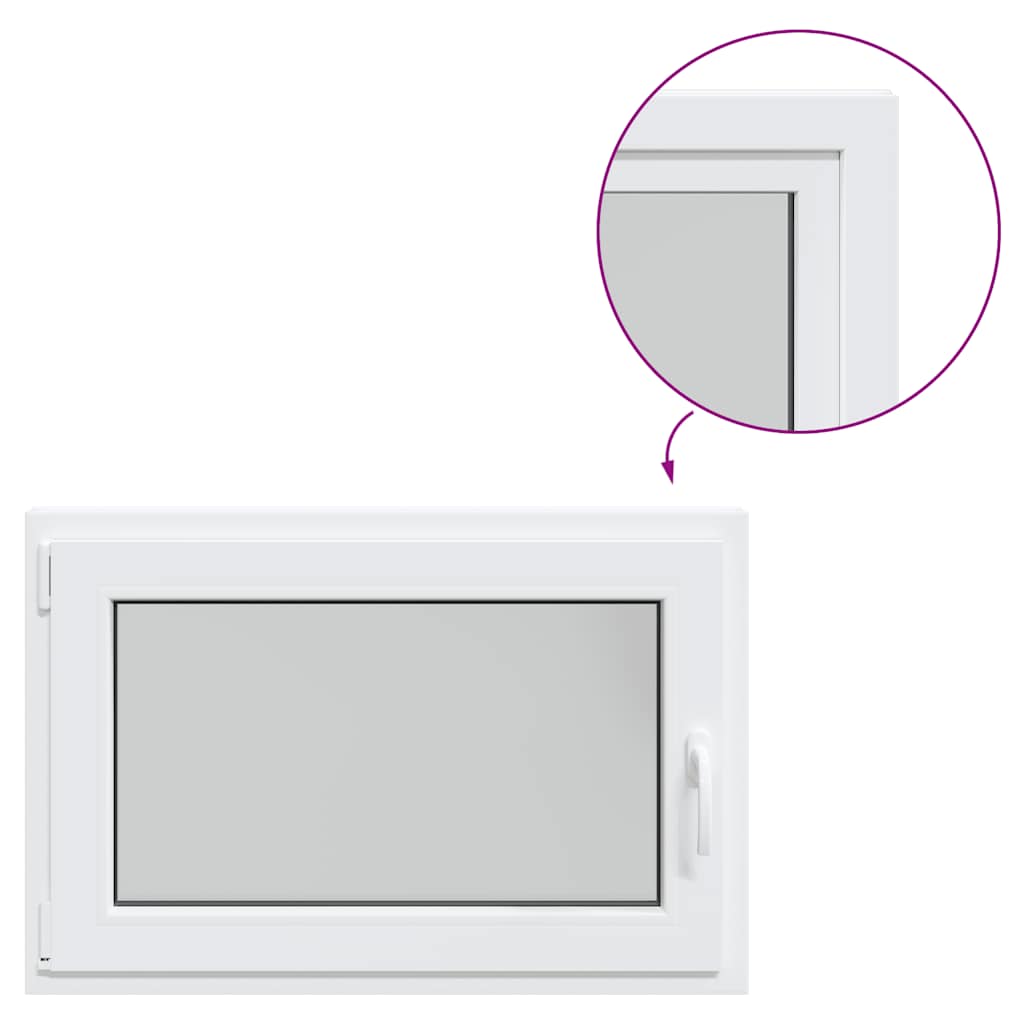 Basement Window "RISOR" 90x50 cm Tilt&Turn DIN Left White