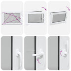 Basement Window "RISOR" 90x50 cm Tilt&Turn DIN Left White