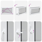 Basement Window "RISOR" 100x50 cm Tilt&Turn DIN Right White