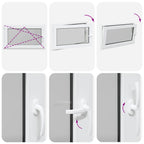 Basement Window "RISOR" 100x50 cm Tilt&Turn DIN Left White