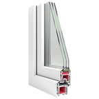 Basement Window "RISOR" 100x50 cm Tilt&Turn DIN Left White