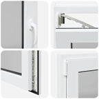 Basement Window RISOR 100x60 cm Tilt&Turn DIN Left White