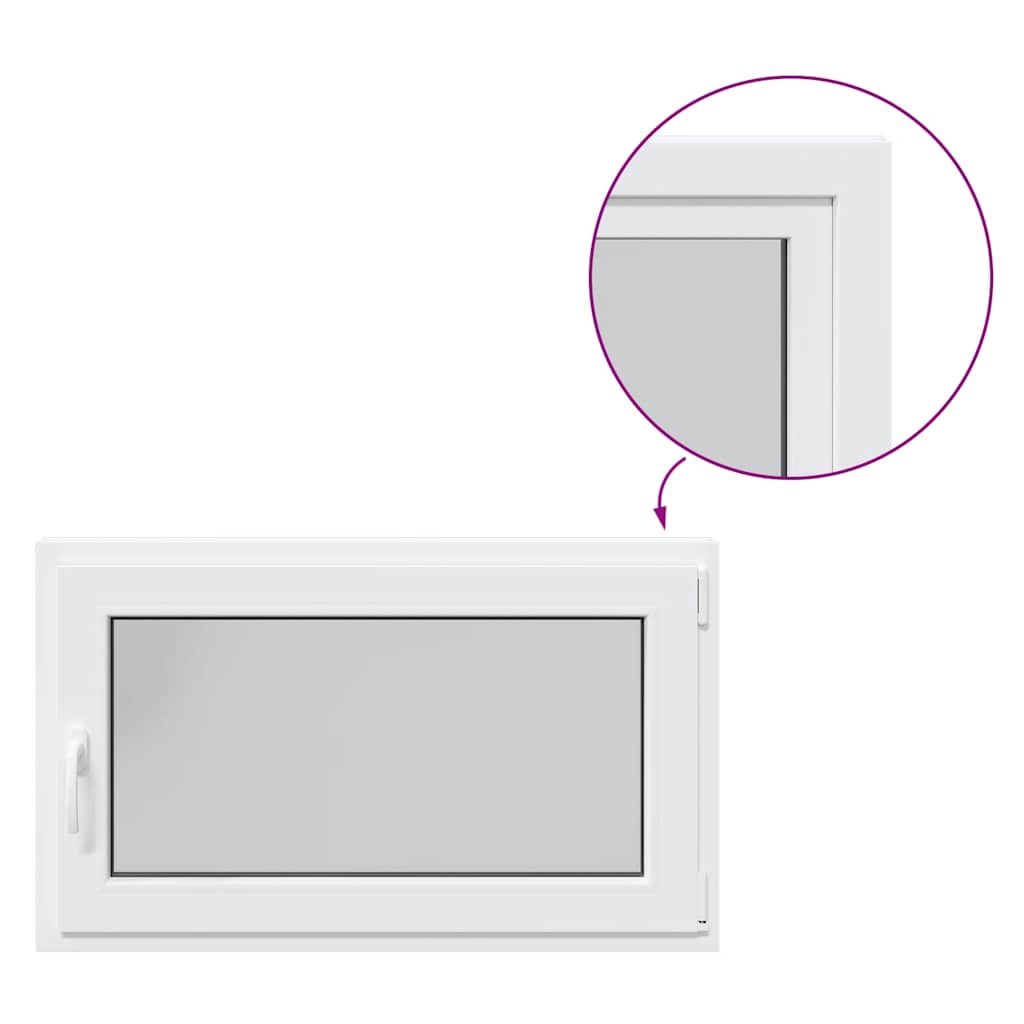 Basement Window "RISOR" 100x70 cm Tilt&Turn DIN Right White