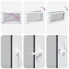 Basement Window "RISOR" 100x70 cm Tilt&Turn DIN Left White