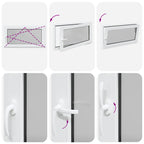 Basement Window "RISOR" 110x50 cm Tilt&Turn DIN Right White