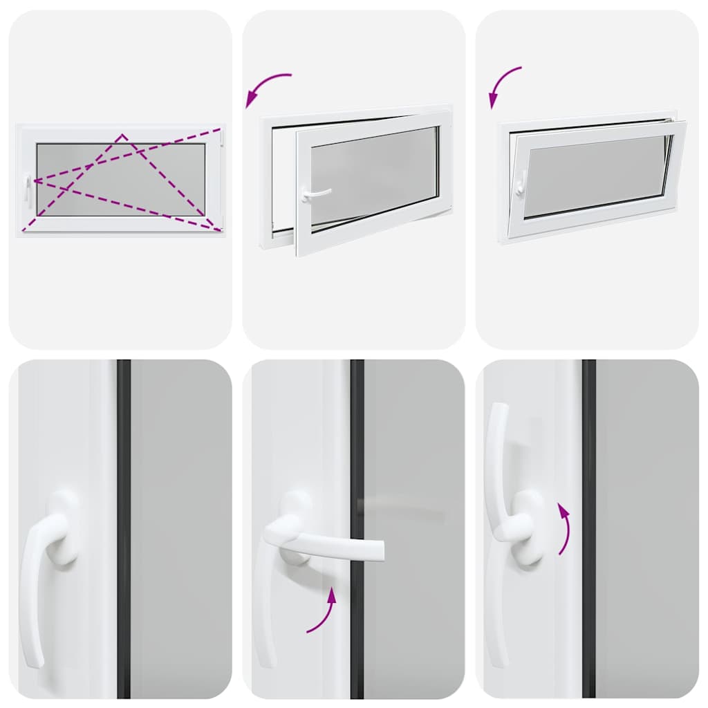 Basement Window "RISOR" 110x60 cm Tilt&Turn DIN Right White