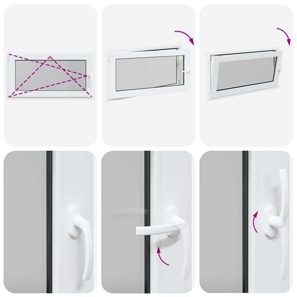 Basement Window "RISOR" 110x70 cm Tilt&Turn DIN Left White
