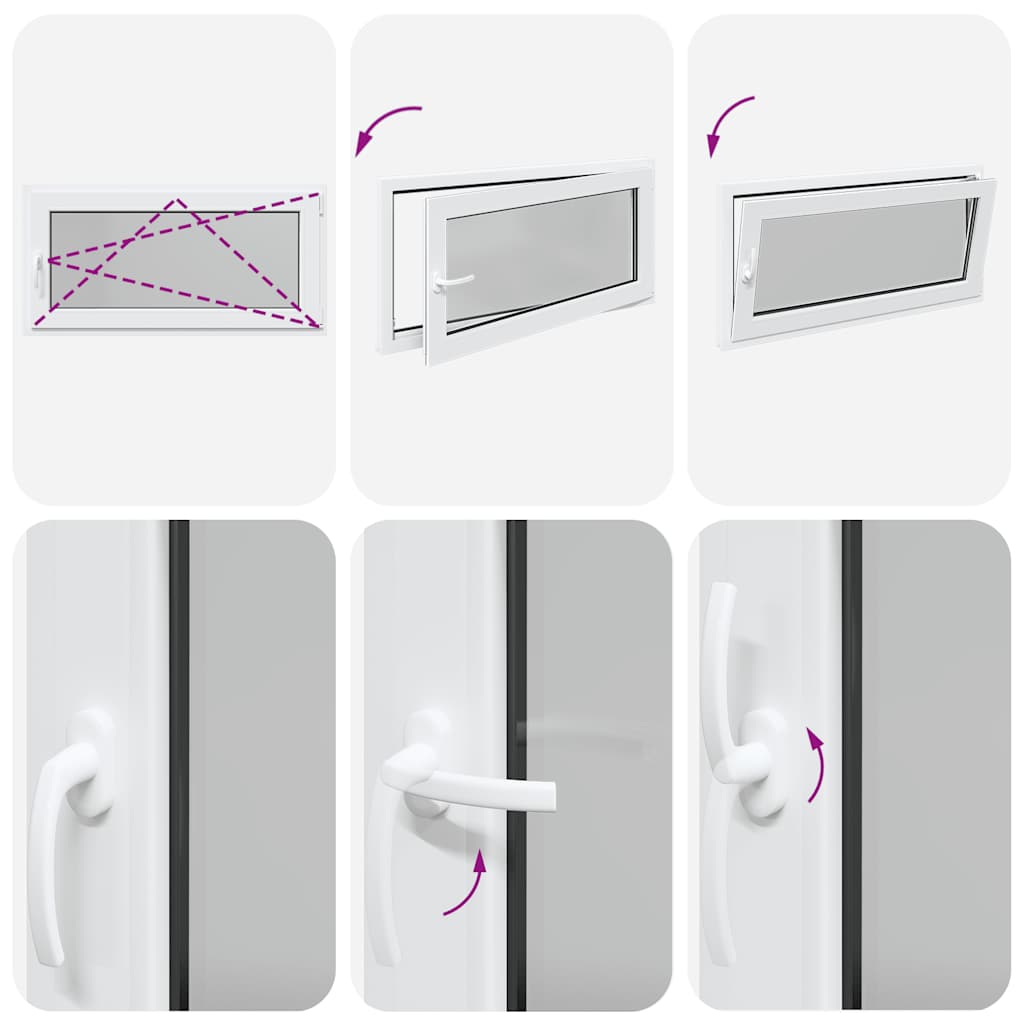 Basement Window "RISOR" 120x60 cm Tilt&Turn DIN Right White