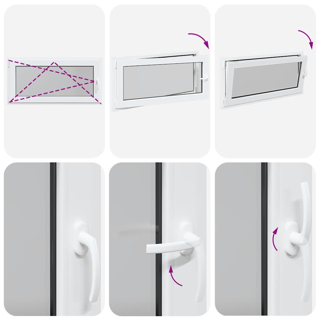Basement Window "RISOR" 120x60 cm Tilt&Turn DIN Left White