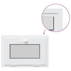 Basement Window RISOR 60x40 cm Tilt 3 Glazing White