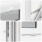 Basement Window RISOR 60x40 cm Tilt 3 Glazing White