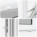 Basement Window RISOR 90x40 cm Tilt 3 Glazing White