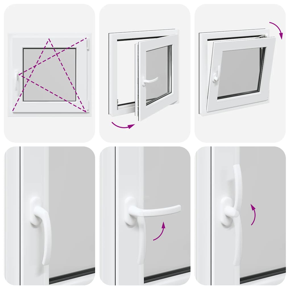 Basement Window "RISOR" 50x50 cm Tilt&Turn DIN Right Anthracite