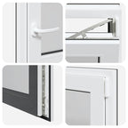 Basement Window "RISOR" 50x50 cm Tilt&Turn DIN Right Anthracite