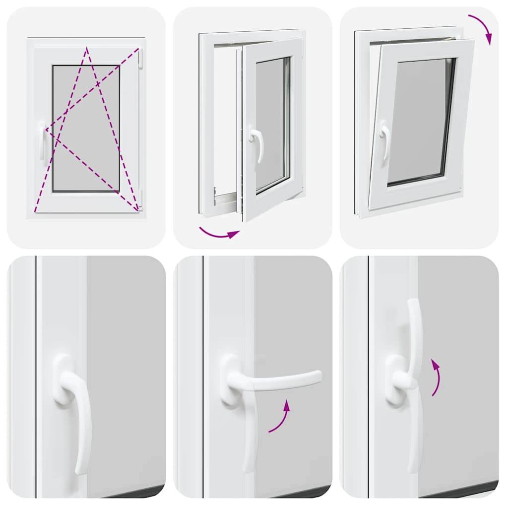 Basement Window "RISOR" 50x75 cm Tilt&Turn DIN Right Anthracite