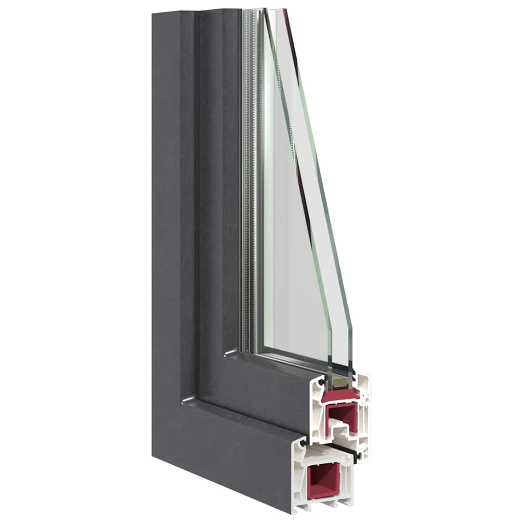 Basement Window "RISOR" 50x75 cm Tilt&Turn DIN Right Anthracite
