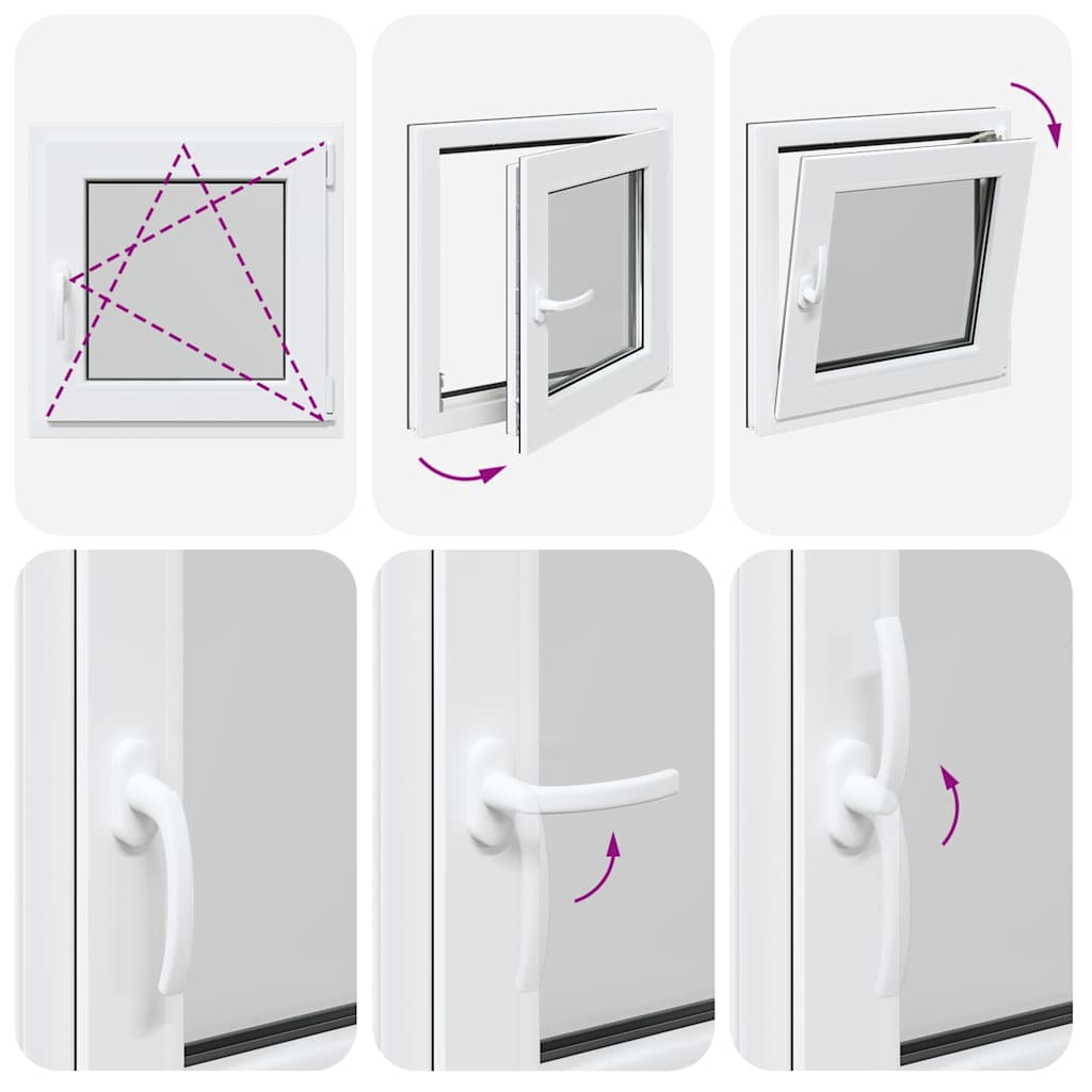 Basement Window RISOR 60x60 cm Tilt&Turn DIN Right Anthracite