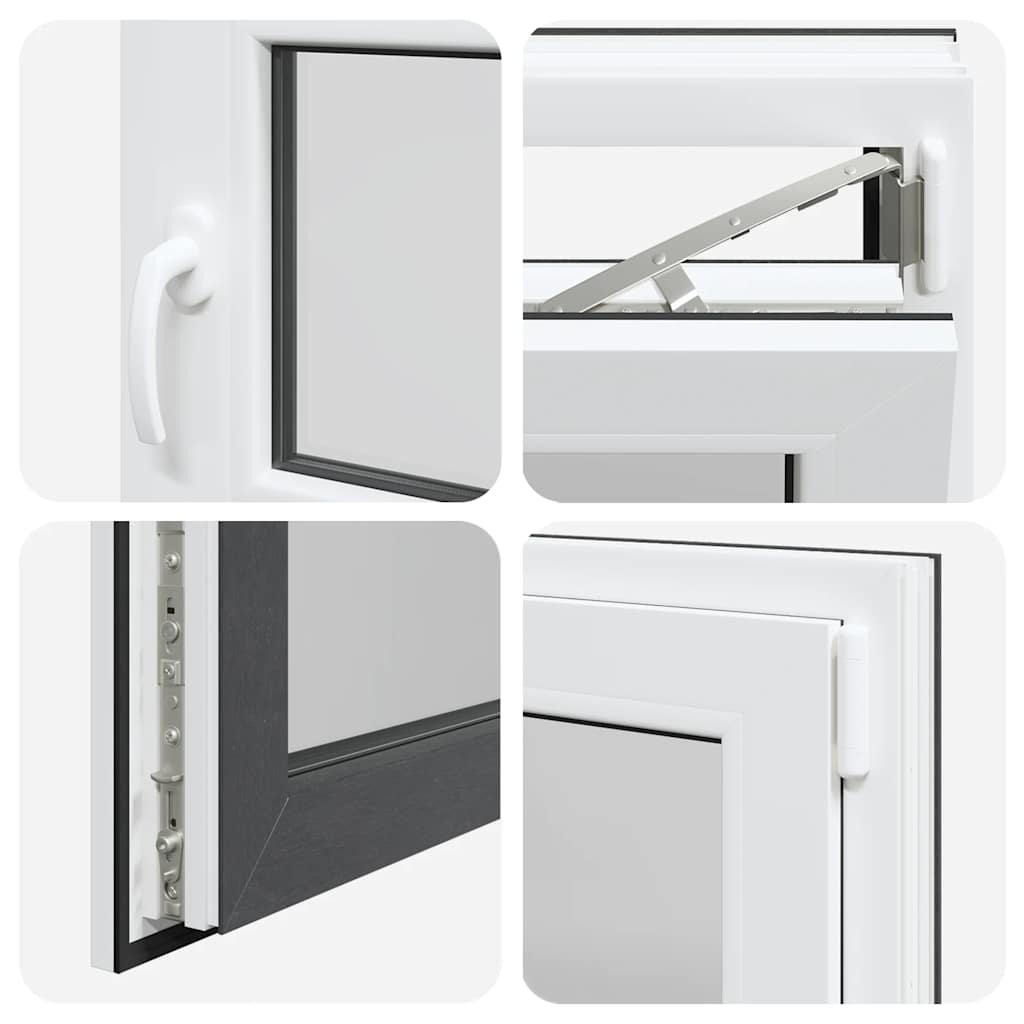 Basement Window RISOR 60x60 cm Tilt&Turn DIN Right Anthracite