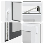 Basement Window RISOR 60x60 cm Tilt&Turn DIN Right Anthracite