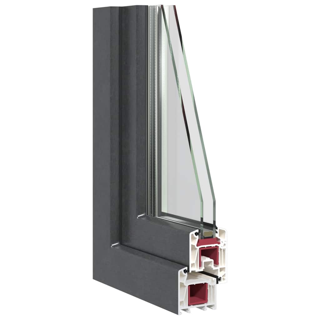 Basement Window RISOR 60x60 cm Tilt&Turn DIN Right Anthracite