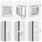 Basement Window RISOR 60x60 cm Tilt&Turn DIN Left Anthracite