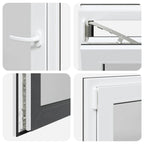 Basement Window RISOR 60x60 cm Tilt&Turn DIN Left Anthracite