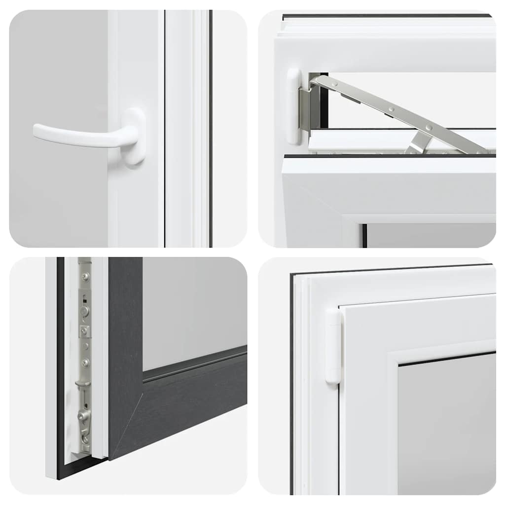 Basement Window RISOR 60x60 cm Tilt&Turn DIN Left Anthracite