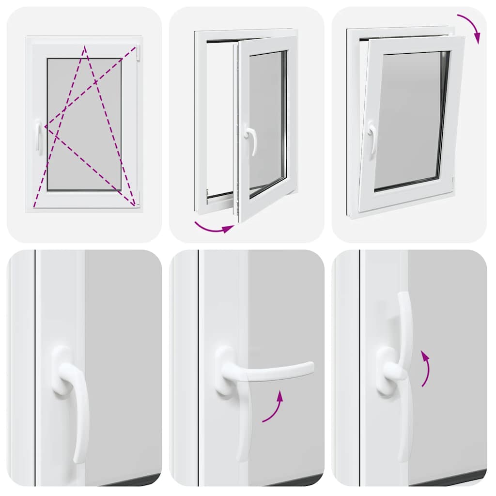 Basement Window RISOR 60x90 cm Tilt&Turn DIN Right Anthracite