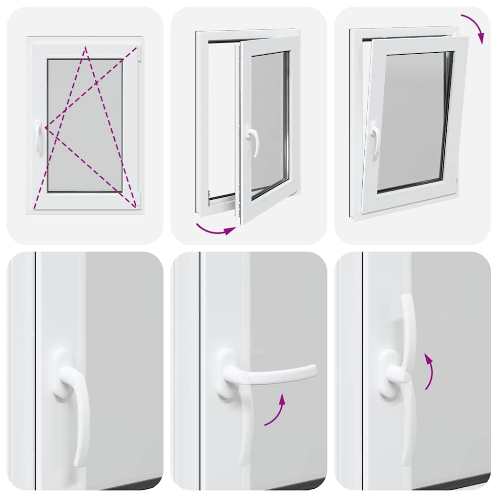 Basement Window "RISOR" 60x100 cm Tilt&Turn DIN Right Anthracite