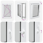 Basement Window "RISOR" 60x100 cm Tilt&Turn DIN Left Anthracite