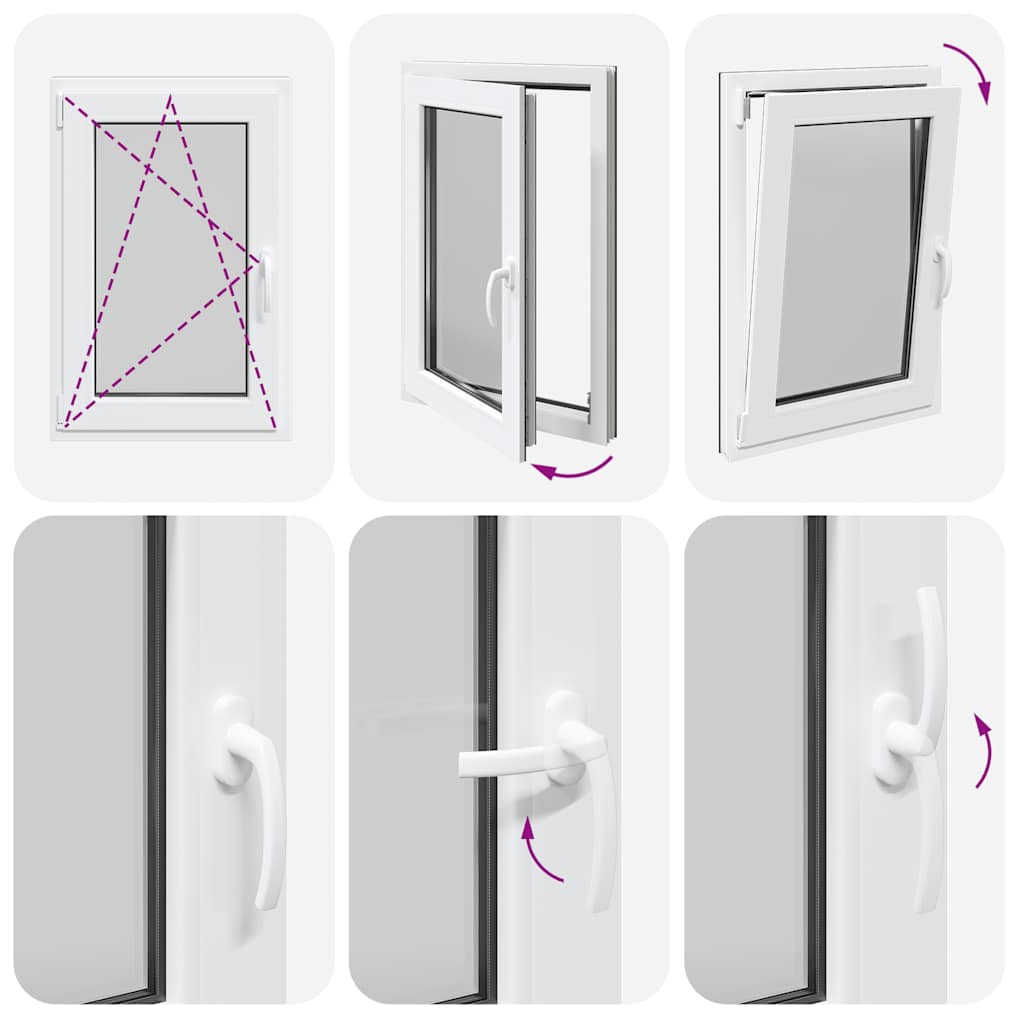 Basement Window "RISOR" 60x100 cm Tilt&Turn DIN Left Anthracite